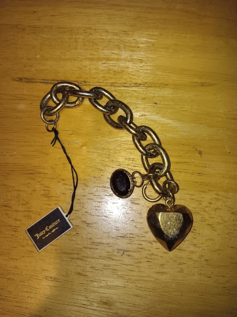 Juicy Couture Vintage Y2k Heart Gem Bag Charm